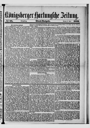 Königsberger Hartungsche Zeitung on Apr 16, 1883