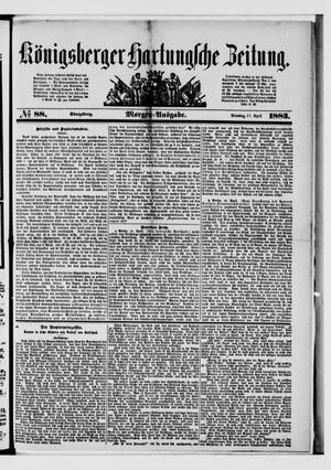 Königsberger Hartungsche Zeitung on Apr 17, 1883