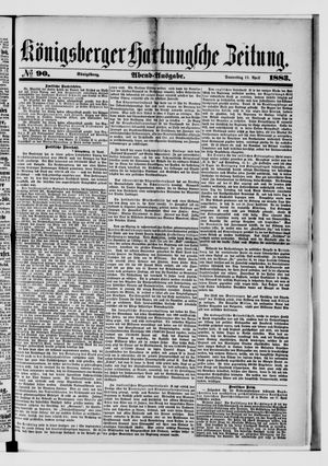 Königsberger Hartungsche Zeitung vom 19.04.1883