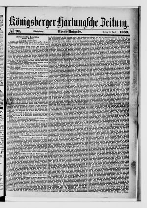 Königsberger Hartungsche Zeitung on Apr 20, 1883