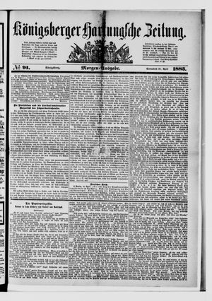 Königsberger Hartungsche Zeitung vom 21.04.1883