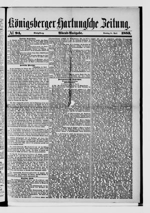 Königsberger Hartungsche Zeitung on Apr 24, 1883