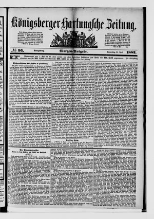 Königsberger Hartungsche Zeitung vom 26.04.1883