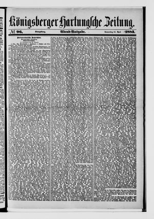 Königsberger Hartungsche Zeitung on Apr 26, 1883