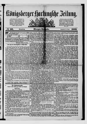 Königsberger Hartungsche Zeitung on Apr 28, 1883