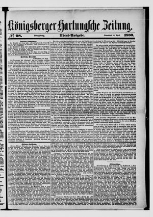 Königsberger Hartungsche Zeitung on Apr 28, 1883