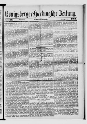 Königsberger Hartungsche Zeitung on May 1, 1883