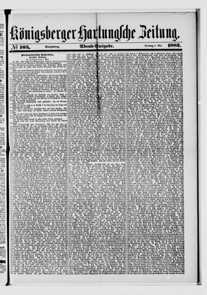 Königsberger Hartungsche Zeitung vom 08.05.1883