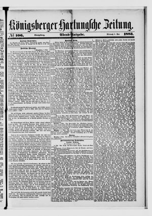 Königsberger Hartungsche Zeitung on May 9, 1883