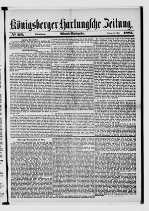 Königsberger Hartungsche Zeitung on May 18, 1883