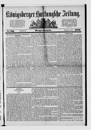 Königsberger Hartungsche Zeitung vom 19.05.1883