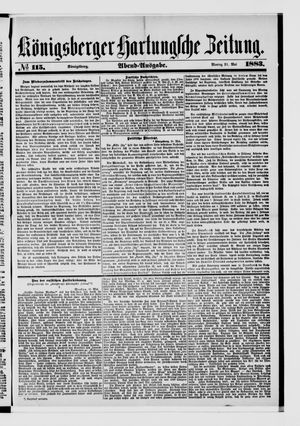 Königsberger Hartungsche Zeitung on May 21, 1883