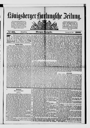 Königsberger Hartungsche Zeitung on May 22, 1883