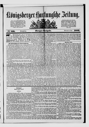 Königsberger Hartungsche Zeitung vom 23.05.1883