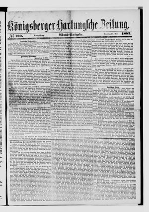 Königsberger Hartungsche Zeitung vom 29.05.1883