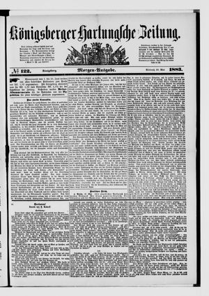 Königsberger Hartungsche Zeitung vom 30.05.1883