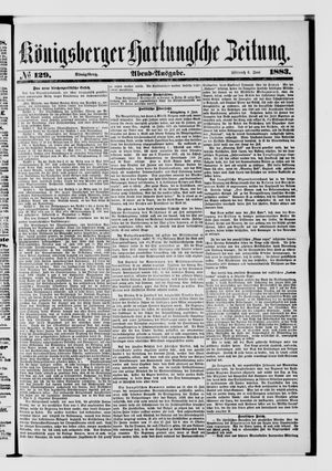 Königsberger Hartungsche Zeitung on Jun 6, 1883