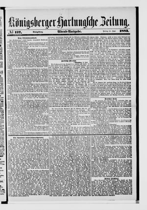 Königsberger Hartungsche Zeitung vom 15.06.1883