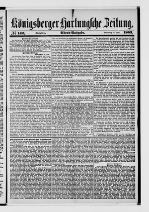 Königsberger Hartungsche Zeitung on Jun 21, 1883