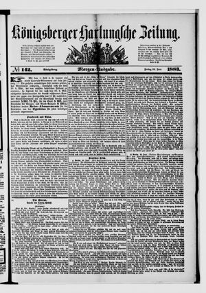 Königsberger Hartungsche Zeitung vom 22.06.1883