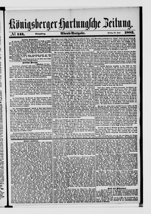 Königsberger Hartungsche Zeitung on Jun 22, 1883