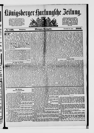 Königsberger Hartungsche Zeitung vom 23.06.1883