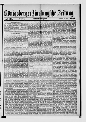 Königsberger Hartungsche Zeitung on Jun 23, 1883