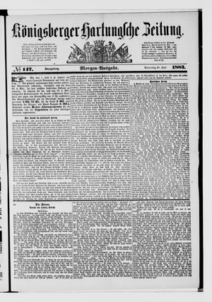 Königsberger Hartungsche Zeitung vom 28.06.1883