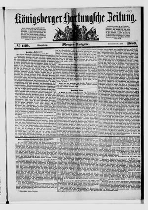 Königsberger Hartungsche Zeitung vom 30.06.1883