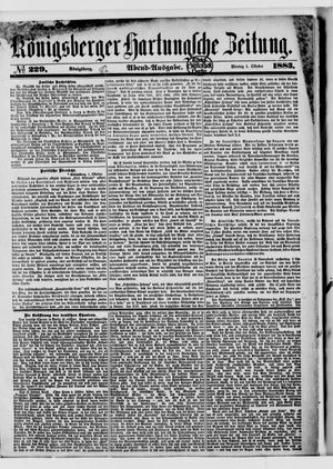 Königsberger Hartungsche Zeitung vom 01.10.1883