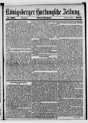 Königsberger Hartungsche Zeitung on Oct 2, 1883