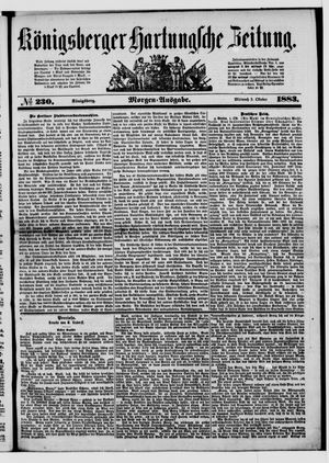 Königsberger Hartungsche Zeitung on Oct 3, 1883