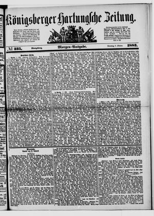 Königsberger Hartungsche Zeitung vom 09.10.1883