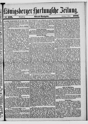 Königsberger Hartungsche Zeitung vom 09.10.1883