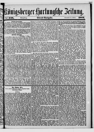 Königsberger Hartungsche Zeitung vom 13.10.1883