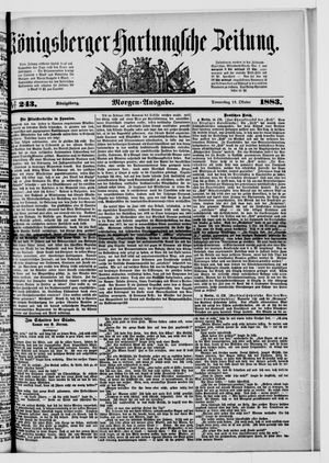 Königsberger Hartungsche Zeitung vom 18.10.1883