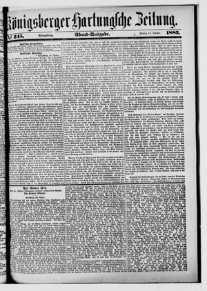 Königsberger Hartungsche Zeitung on Oct 19, 1883