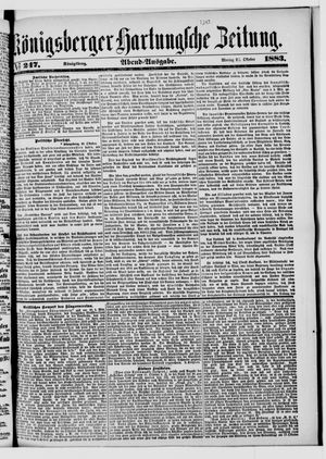 Königsberger Hartungsche Zeitung vom 22.10.1883