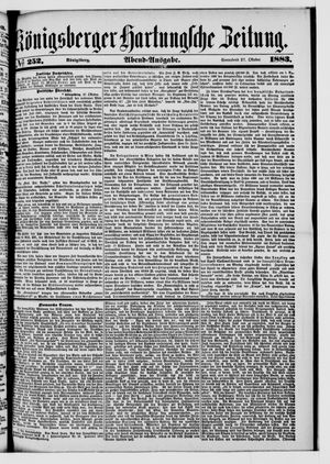 Königsberger Hartungsche Zeitung on Oct 27, 1883