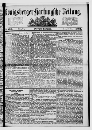 Königsberger Hartungsche Zeitung vom 28.10.1883