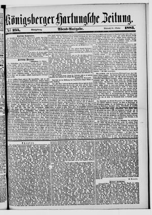 Königsberger Hartungsche Zeitung vom 31.10.1883