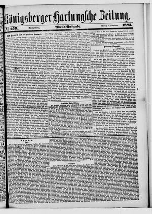 Königsberger Hartungsche Zeitung vom 05.11.1883
