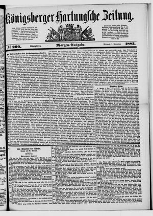 Königsberger Hartungsche Zeitung vom 07.11.1883