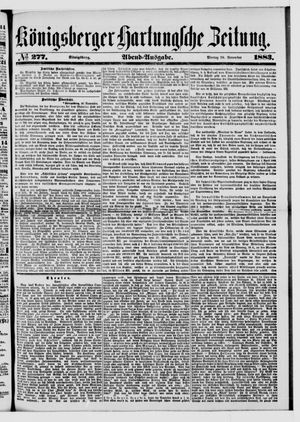 Königsberger Hartungsche Zeitung vom 26.11.1883