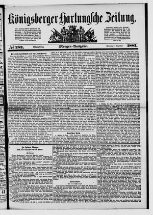 Königsberger Hartungsche Zeitung on Dec 2, 1883