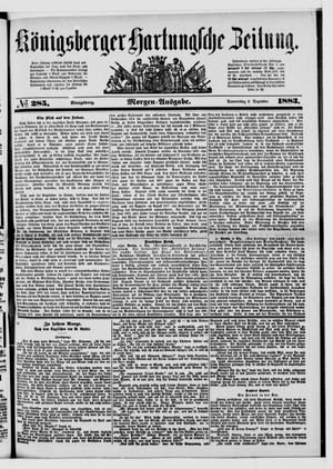 Königsberger Hartungsche Zeitung vom 06.12.1883