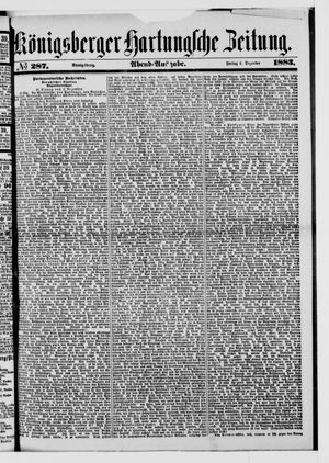 Königsberger Hartungsche Zeitung vom 07.12.1883