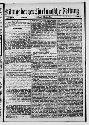 Königsberger Hartungsche Zeitung vom 15.12.1883