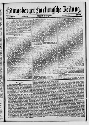 Königsberger Hartungsche Zeitung vom 17.12.1883