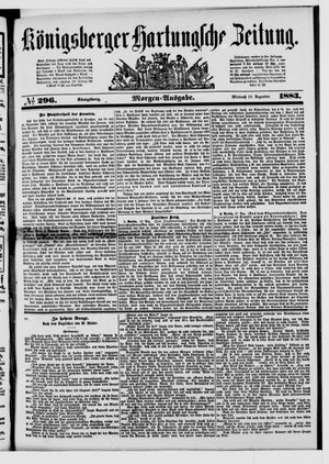 Königsberger Hartungsche Zeitung vom 19.12.1883